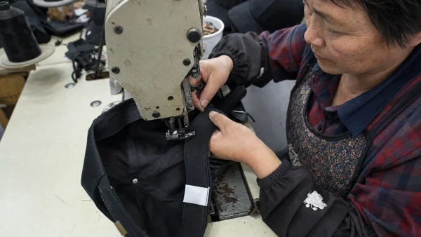 Stitching details — wider production view