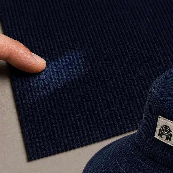 Corduroy headwear customization reference
