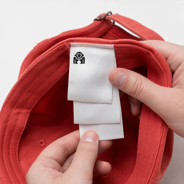Care label headwear customization reference