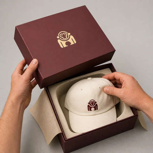 Presentation box headwear customization reference