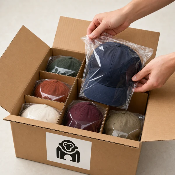 Carton packing headwear customization reference