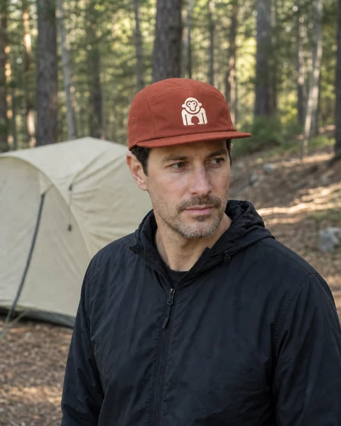 Custom 5-panel caps wearing reference 1