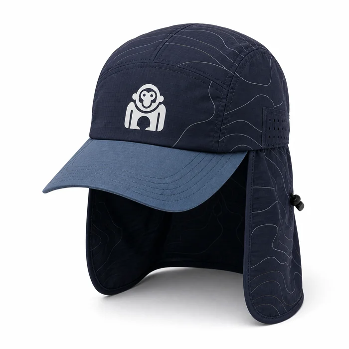 Neck-shade hiking cap
