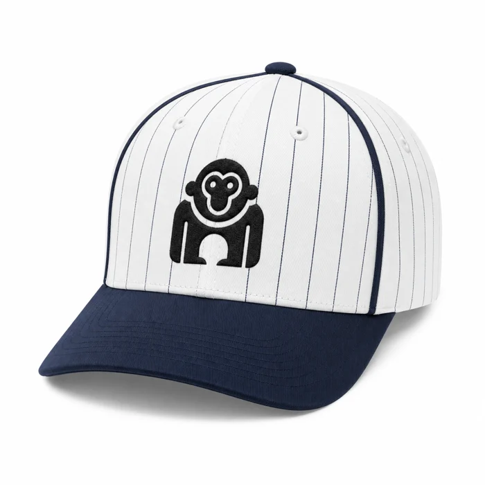 Pinstripe tennis cap