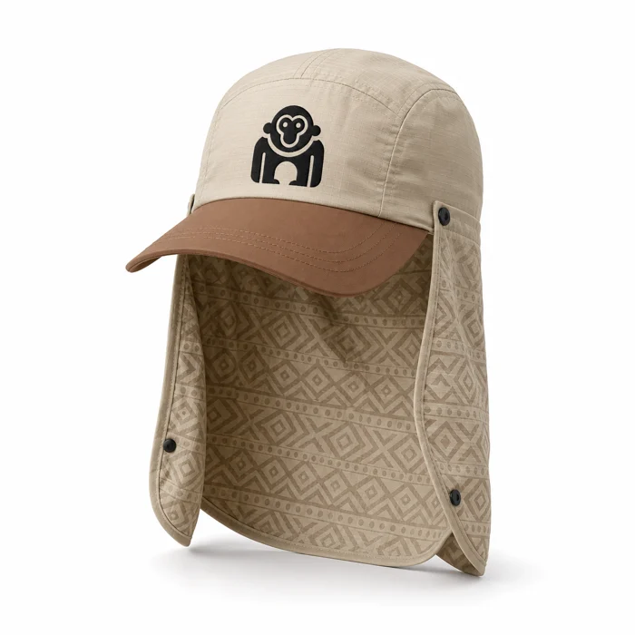 Desert neck-flap cap